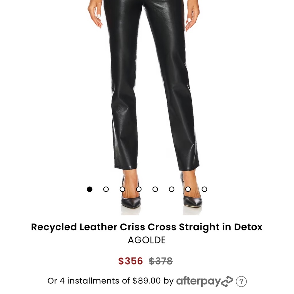 AGOLDE leather pants. Brand new with tags!